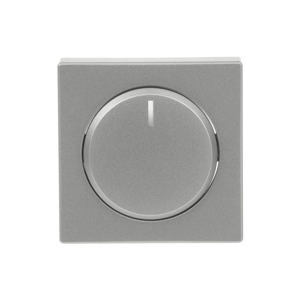 BUSCH-JAEGER - Zentralscheibe für Dimmer Drehknopf mit Glimmlampe alusilber - Plattform 63