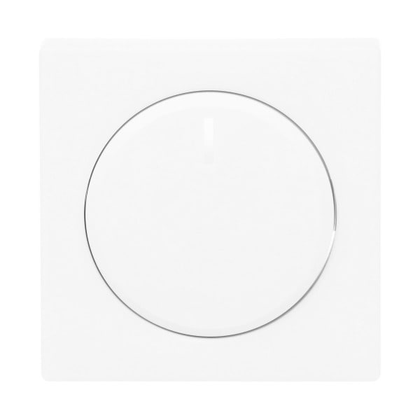 BUSCH-JAEGER - Zentralscheibe für Dimmer Drehknopf mit Glimmlampe studioweiß matt -Plattform 63