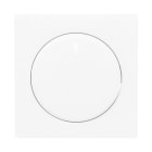 BUSCH-JAEGER - Zentralscheibe für Dimmer Drehknopf mit Glimmlampe studioweiß matt -Plattform 63