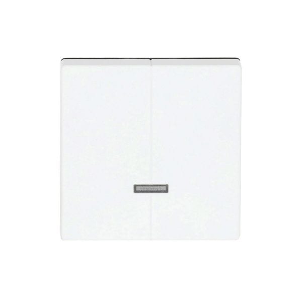 BUSCH-JAEGER - Bedienelement 2-fach für Dimmer mit Glimmlampe studioweiß matt - Plattform 63