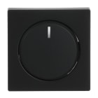 BUSCH-JAEGER - Zentralscheibe für Dimmer Drehknopf mit Glimmlampe schwarz matt - Plattform 63