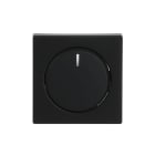 BUSCH-JAEGER - Zentralscheibe für Dimmer Drehknopf mit Glimmlampe schwarz matt - Plattform 63