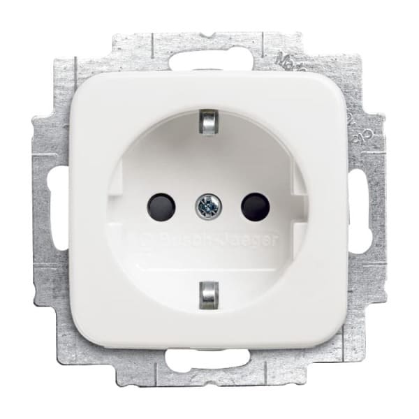 BUSCH-JAEGER - SCHUKO Steckdosen-Einsatz Safety+ ohne Spreize alpinweiß - Reflex SI