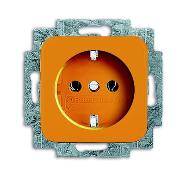 BUSCH-JAEGER - SCHUKO Steckdosen-Einsatz Safety+ orange - Reflex SI