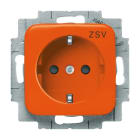BUSCH-JAEGER - SCHUKO Steckdosen-Einsatz mit Aufdruck ZSV Safety+ orange - Reflex SI