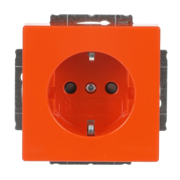 BUSCH-JAEGER - SCHUKO Steckdosen-Einsatz Safety+ orange - Plattform 63