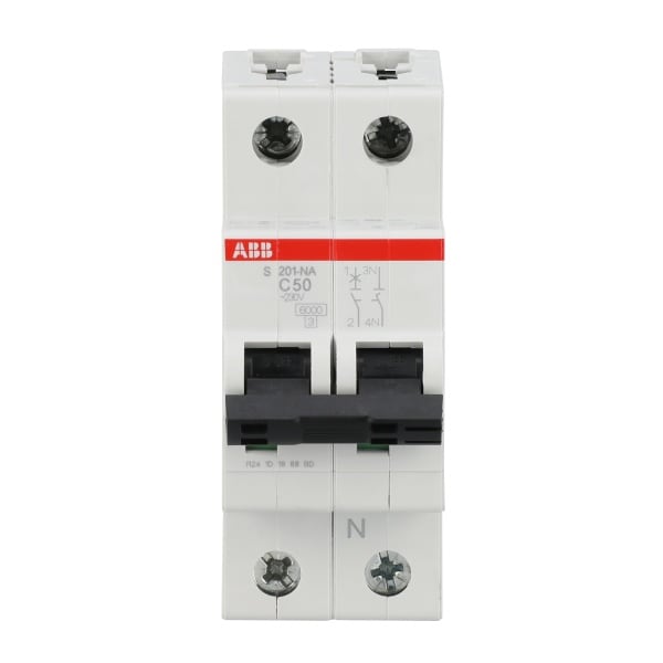 ABB - Leitungsschutzschalter 1+N-polig Charakteristik C Bemessungsstrom 50A 6kA