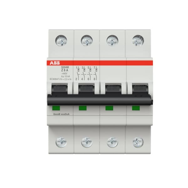 ABB - Leitungsschutzschalter 4-polig Charakteristik Z Bemessungsstrom 8A 10kA