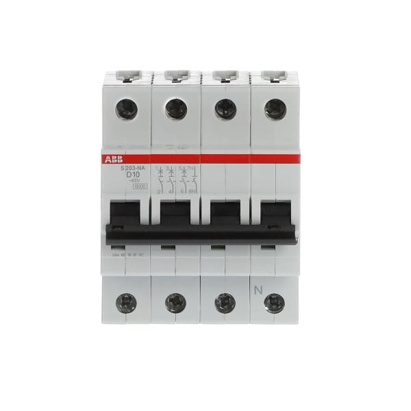 ABB - Leitungsschutzschalter 3+N-polig Charakteristik D Bemessungsstrom 10A 6kA