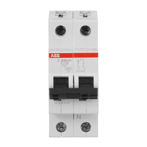 ABB - Leitungsschutzschalter 1+N-polig Charakteristik C Bemessungsstrom 1.6A 10kA