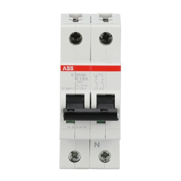 ABB - Leitungsschutzschalter 1+N-polig Charakteristik K Bemessungsstrom 1.6A 6kA
