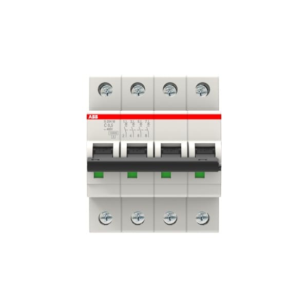 ABB - Leitungsschutzschalter 4-polig Charakteristik C Bemessungsstrom 0.5A 10kA