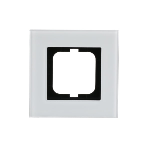 BUSCH-JAEGER - Abdeckrahmen 1-fach weißglas - carat