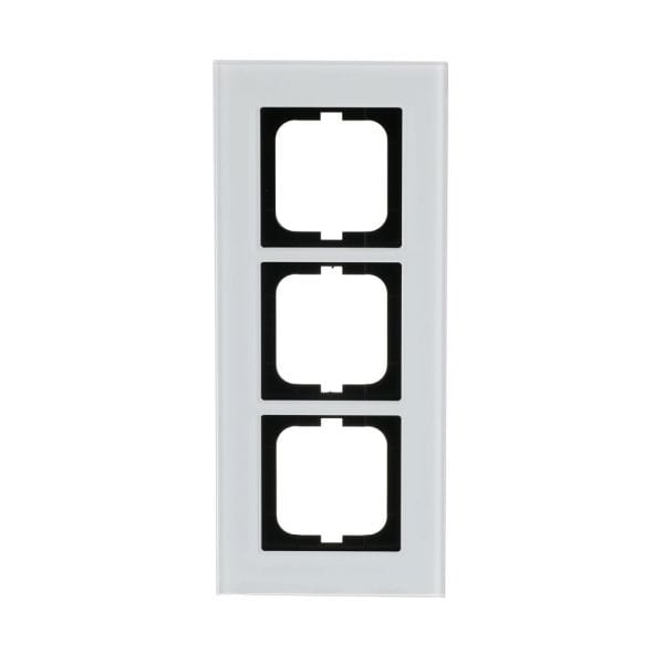 BUSCH-JAEGER - Abdeckrahmen 3-fach weißglas - carat