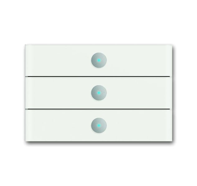 BUSCH-JAEGER - PB/U3.8.1, priOn Bedient., 3f, WS Glas