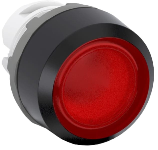 ABB - MP1-11R Leuchtdrucktaster-Vorsatz rot, flach-tastend, Frontring