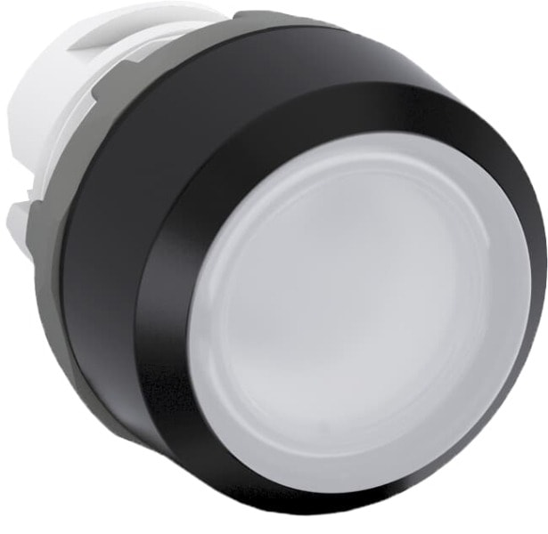 ABB - MP1-11W Leuchtdrucktaster-Vorsatz weiss, flach-tastend, Frontring
