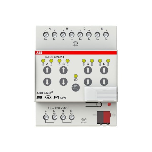 ABB - SJR/S4.24.2.1 SMI-Jalousie-/ Rollladenaktor, LoVo, 4fach, REG