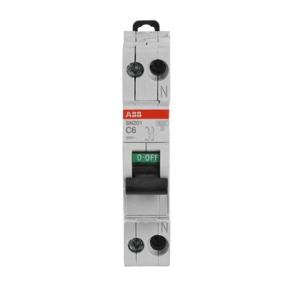 ABB - Leitungsschutzschalter Schmalbau 1+N-polig Charakteristik C 6A 6kA