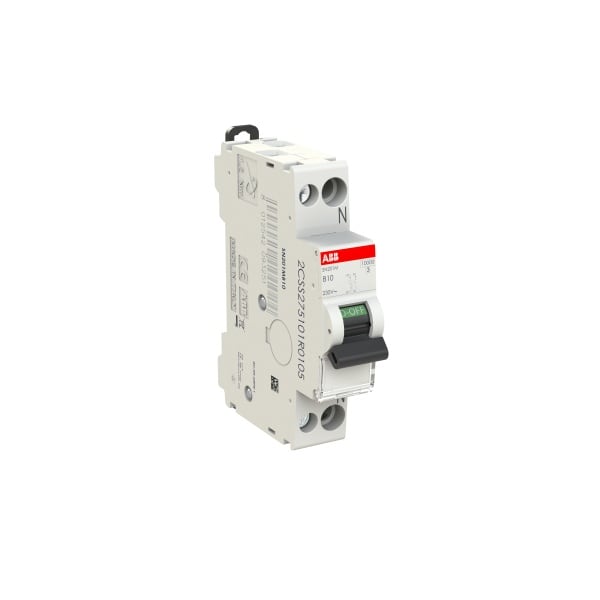 ABB - Leitungsschutzschalter Schmalbau 1+N-polig Charakteristik B 10A 6kA