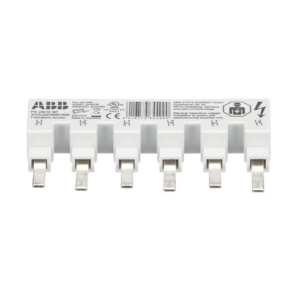 ABB - Phasenschiene 2-phasig,6 Pins,16mm2 2Ph.,6Pins,16qmm
