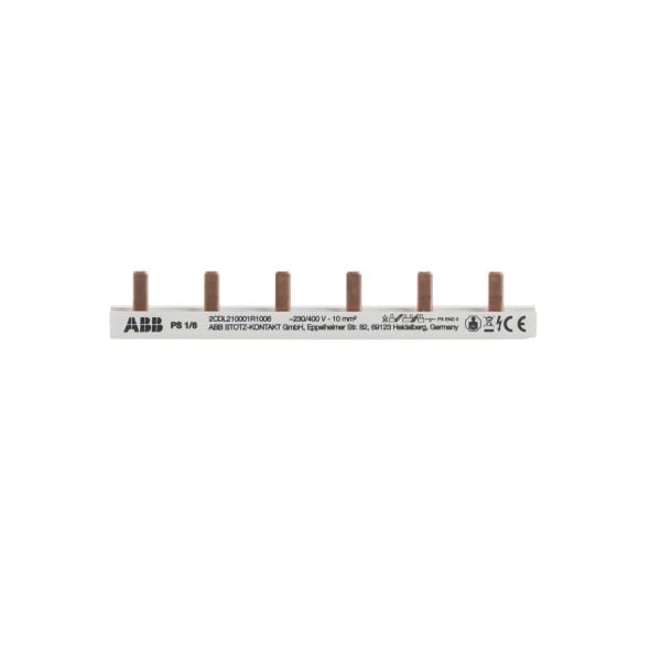 ABB - Phasenschiene 1-phasig,6 Pins,10 mm² 1Ph.,6Pins,10qmm