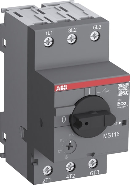 ABB - MS116-10 Motorschutzschalter Auslöseklasse 10A, 6.3 ... 10 A