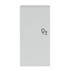 BUSCH-JAEGER - Wippe 2-fach links für flex f@h KNX mit Symbol Dimmen alusilber - Plattform 63