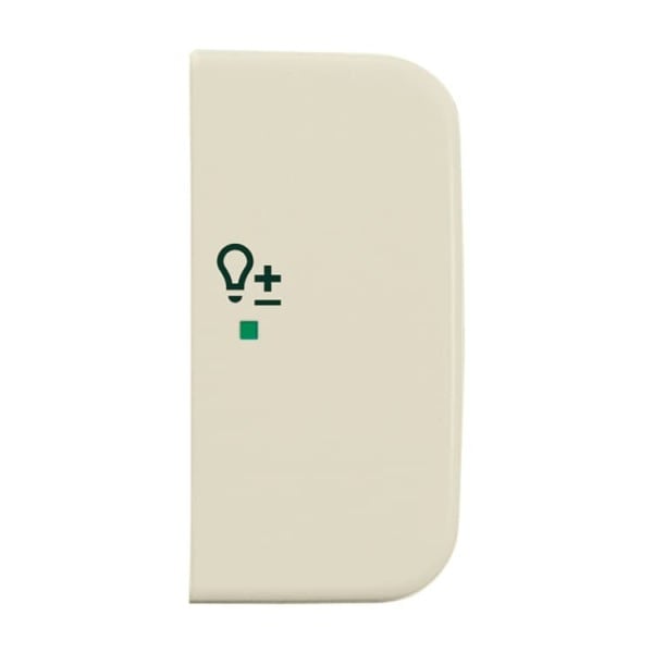 BUSCH-JAEGER - Wippe 2-fach rechts mit Symbol Dimmer Symbol Dimmen weiß - Duro 2000 SI