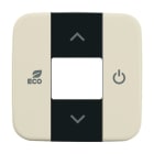 BUSCH-JAEGER - Abdeckrahmen Symbole ''Auf, Ab, ECO, Power'' 2-fach weiß - Busch-Duro 2000 SI