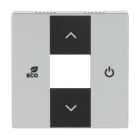 BUSCH-JAEGER - Abdeckrahmen Symbole ''Auf, Ab, ECO, Power'' 2-fach alusilber - Plattform 63