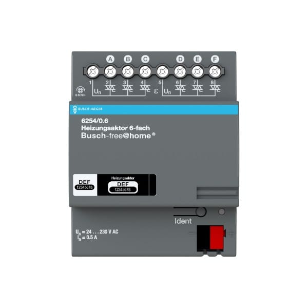 BUSCH-JAEGER - Heizungsaktor 6-fach 230 V REG - Busch-free@home TP
