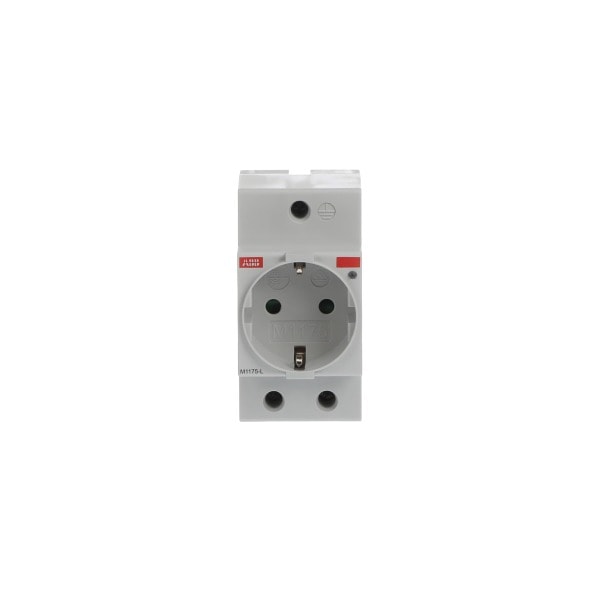 ABB - SCHUKO-Steckdose M1175-L lichtgrau RAL 1173 mit integrierter Kontrollleuchte