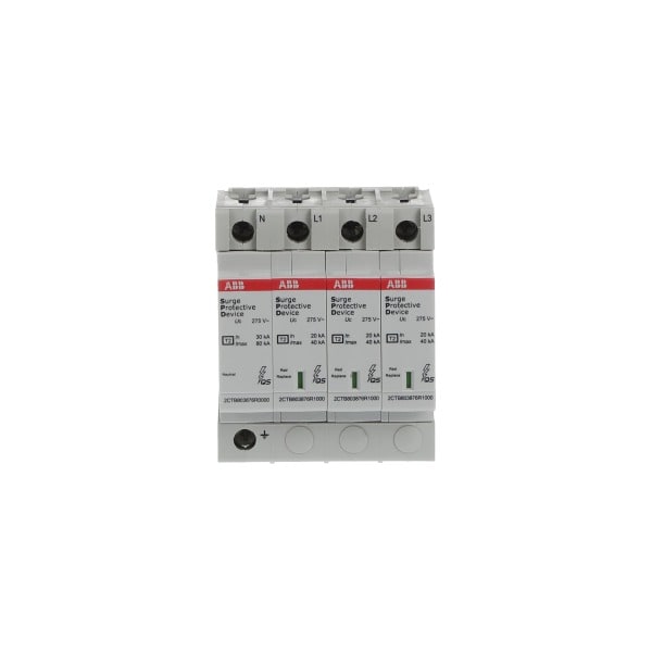 ABB - SPD Typ 2 für 230/400V TT-3Ph. + TN-S N+3P Imax 40kA In 20kA Up 1 25kV