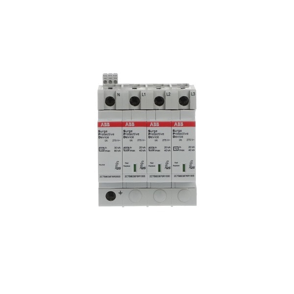 ABB - SPD Typ 2 für 230/400V TT-3Ph. + TN-S N+3PImax 40kAIn 20kAUp 125kVTS Telesignal