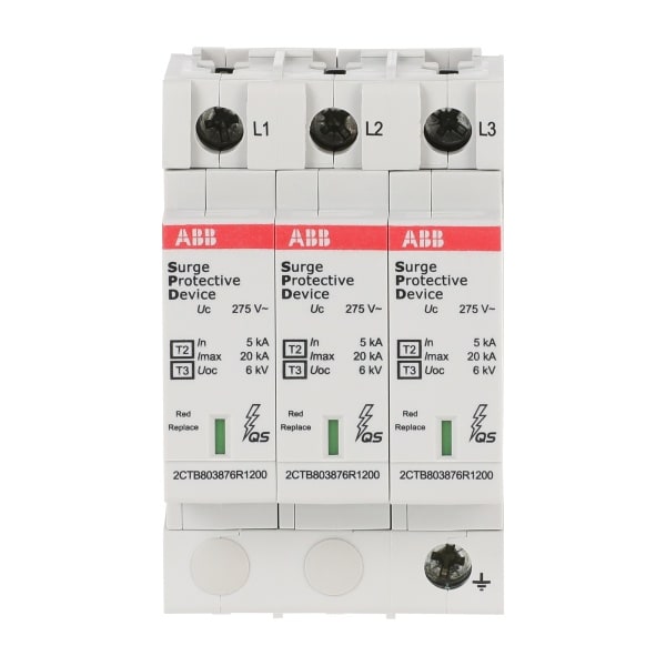 ABB - SPD Typ 2 für 230/400V TN-C 3P Imax 20kA In 5kA Up 0 9kV