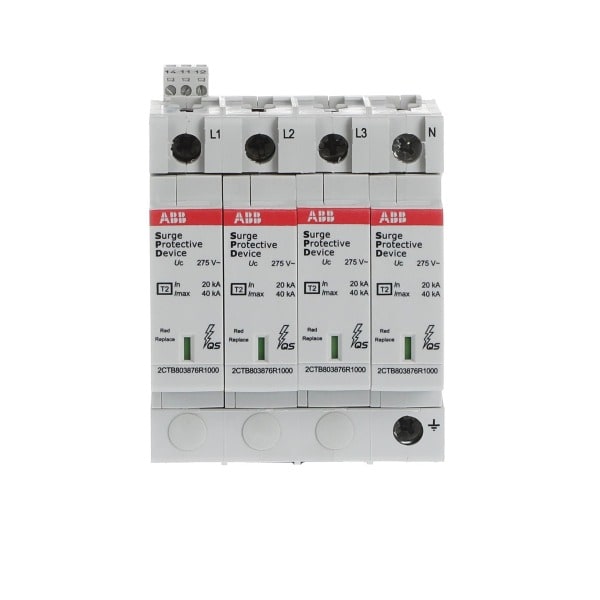 ABB - SPD Typ 2 für 230/400 V TN-S 4P Imax 40kA In 20kA Up 1 25kV TS Telesignal