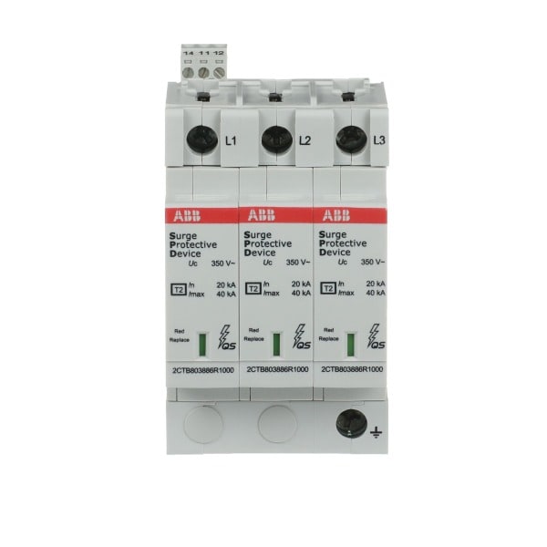 ABB - SPD Typ 2 für 230/400V TN-C 3P Imax 40kA In 20kA Up 1 5kV TS Telesignal