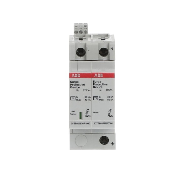 ABB - SPD Typ 2 für 230/400V TT-1Phasig 1P+NImax 40kAIn 20kAUp 125kVTS Telesignal