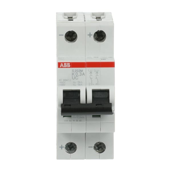 ABB - Sicherungsautomat - S200MUC - 2P - 0.3 A - K(AC) 10 kA