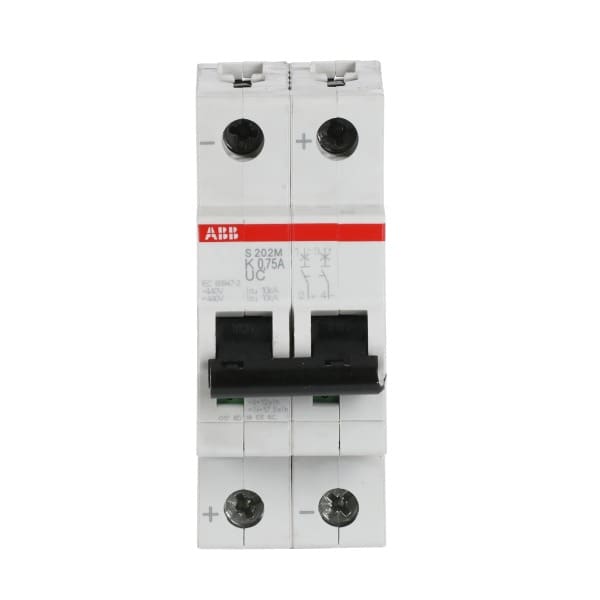 ABB - Sicherungsautomat - S200MUC - 2P - 0.75 A - K(AC) 10 kA