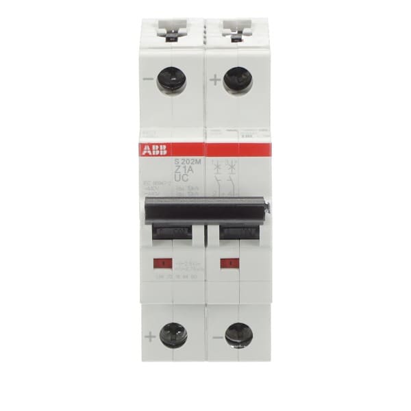 ABB - Sicherungsautomat - S200MUC - 2P - 1 A - Z(AC) 10 kA