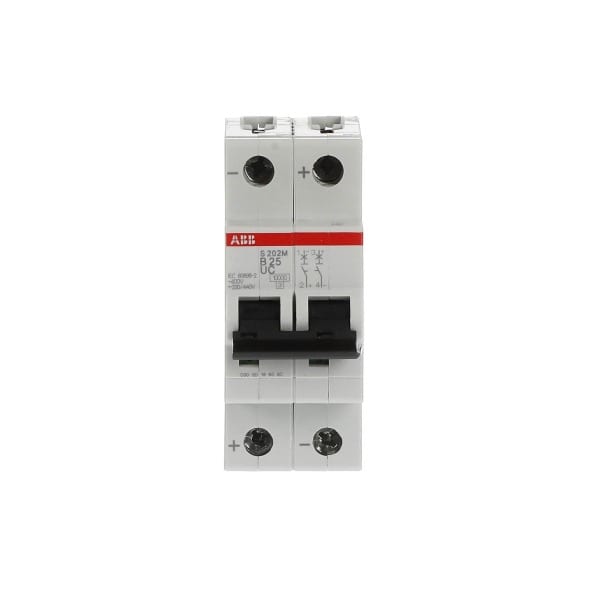 ABB - Sicherungsautomat - S200MUC - 2P - 25 A - B(AC) 10 kA