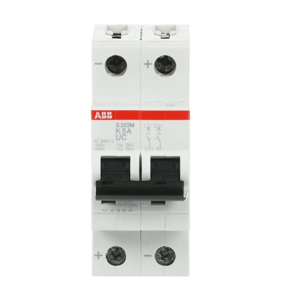 ABB - Sicherungsautomat - S200MUC - 2P - 5 A - K(AC) 10 kA
