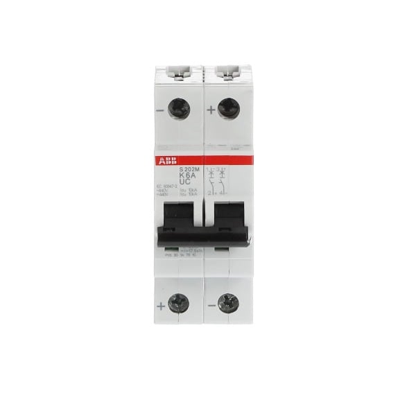 ABB - Sicherungsautomat - S200MUC - 2P - 6 A - K(AC) 10 kA