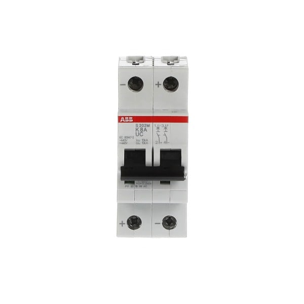 ABB - Sicherungsautomat - S200MUC - 2P - 8 A - K(AC) 10 kA