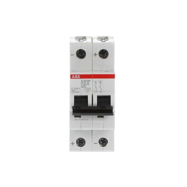 ABB - Sicherungsautomat - S200MUC - 2P - 0.5 A - C(AC) 10 kA