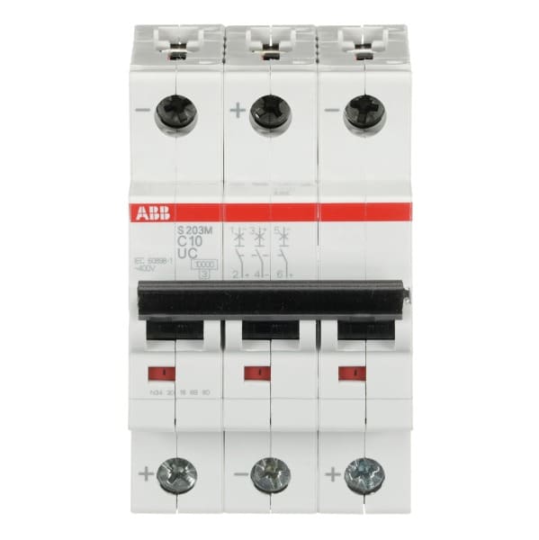 ABB - Sicherungsautomat - S200MUC - 3P - 10 A - C(AC) 10 kA
