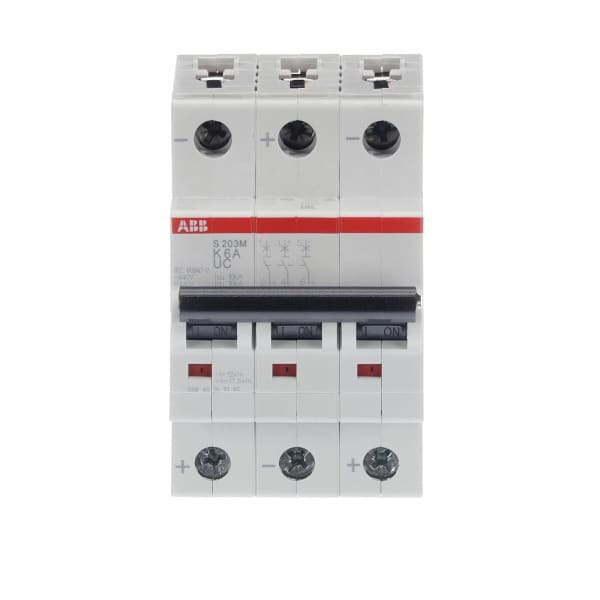 ABB - Sicherungsautomat - S200MUC - 3P - 6 A - K(AC) 10 kA