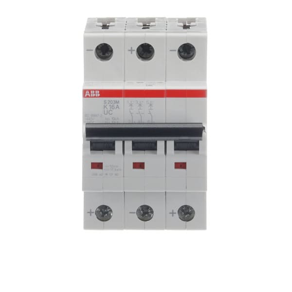ABB - Sicherungsautomat - S200MUC - 3P - 16 A - K(AC) 10 kA